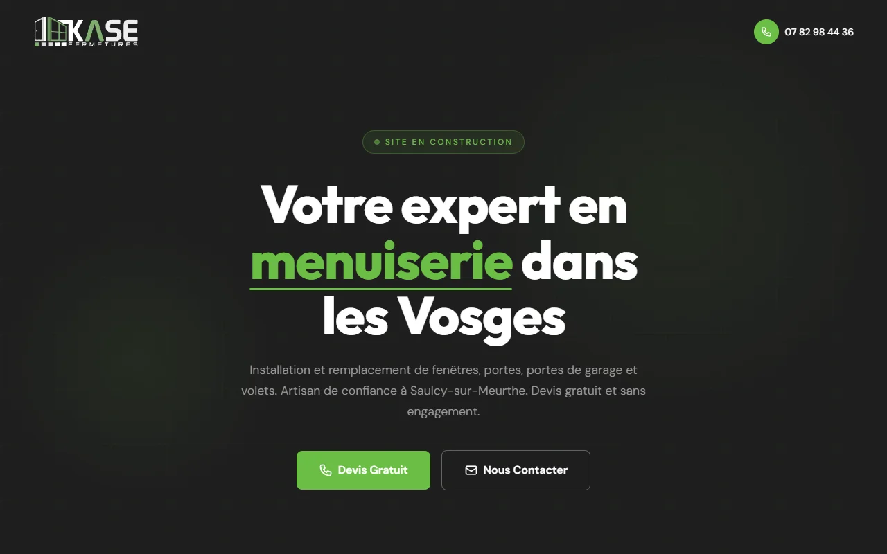 KASE FERMETURES — web project by DMC Kreatif