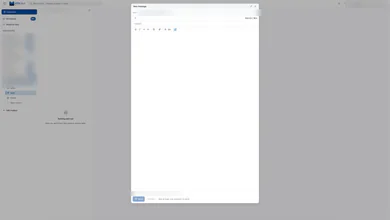 L'application ATA Mail sur ordinateur : colonne des boîtes aux lettres et fenêtre de rédaction ouverte. Les noms de comptes et adresses sont volontairement masqués.