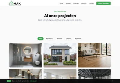 Irmak Aannemersbedrijf — the Onze Projecten | Irmak Aannemersbedrijf – Schiedam page on desktop